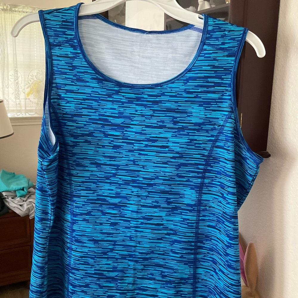Made for Life Blue Patterned Short Sleeve Top